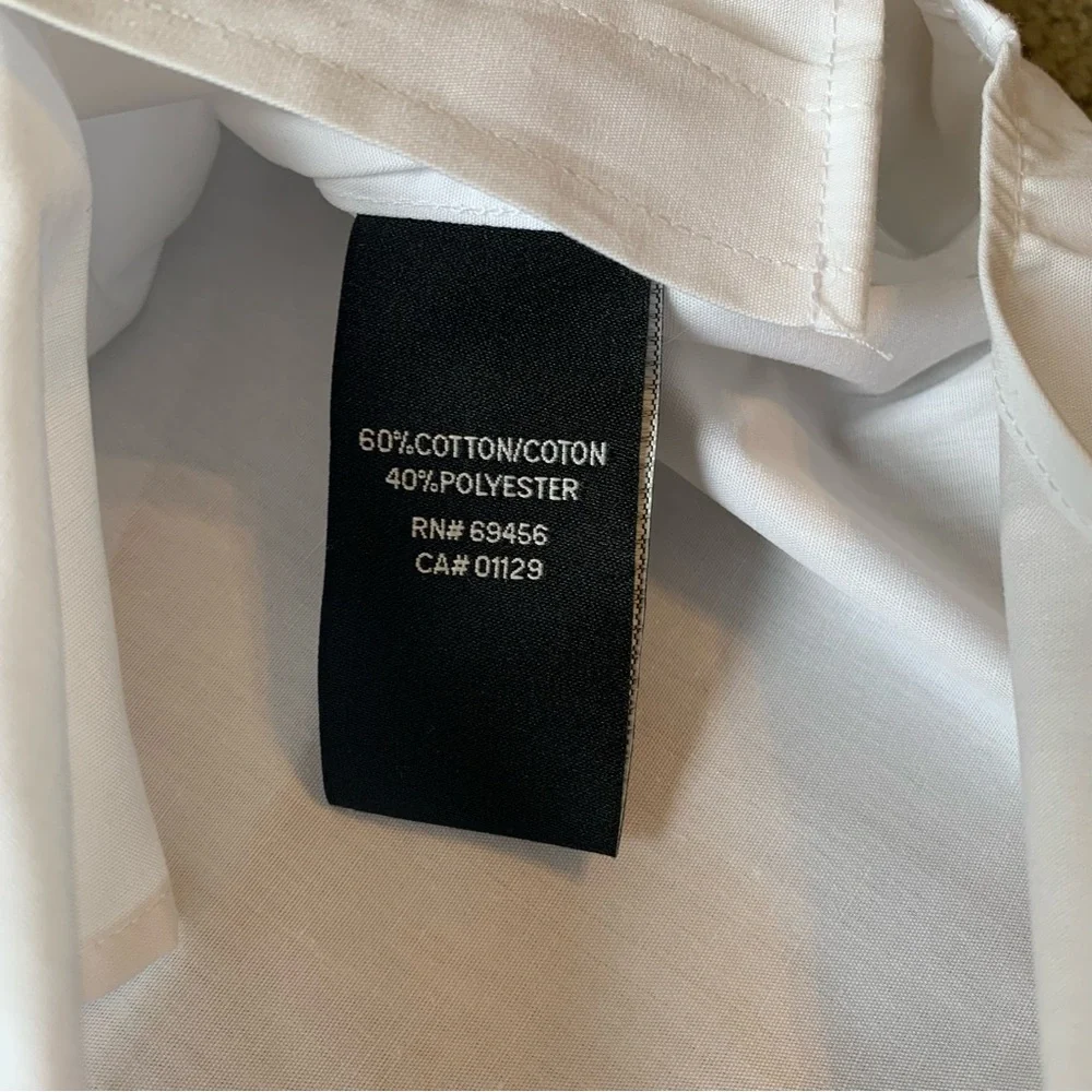 Lauren Ralph Lauren Boy's 10 White Cotton Oxford Solid Dress Shirt NWOT - Picture 8 of 10